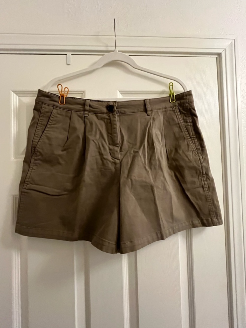 Jcrew Classic Cotton Blend Khaki Women’s Shorts